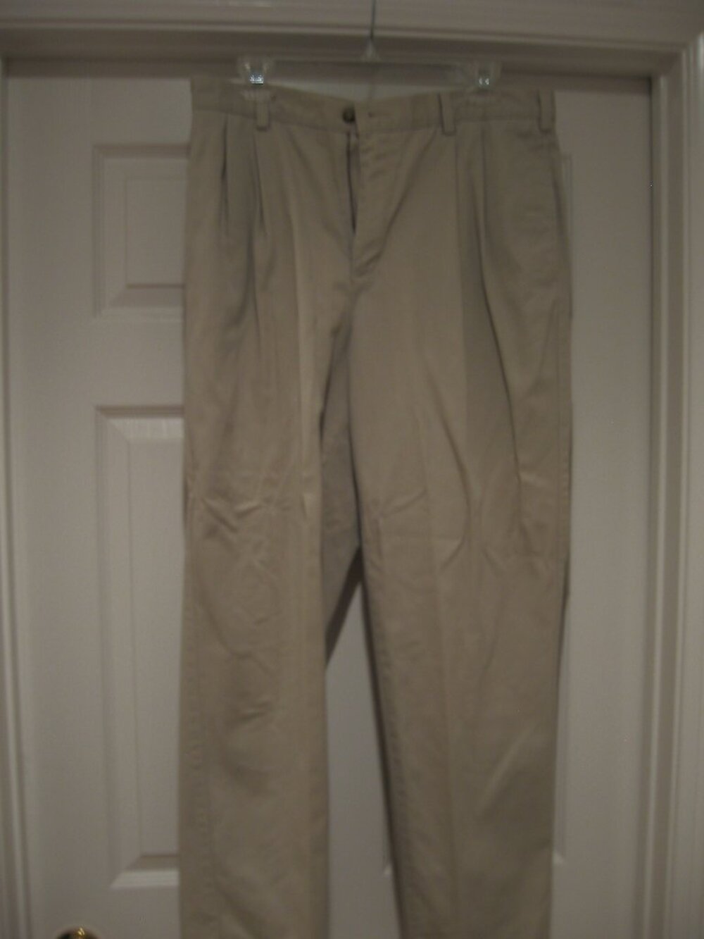 Tan Casual Slacks by Savane 34x32